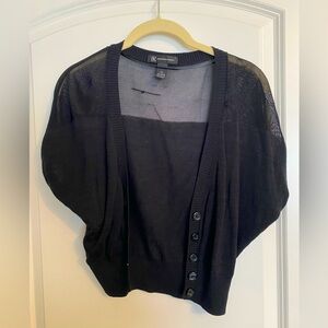 INC black knit cropped cardigan size xs